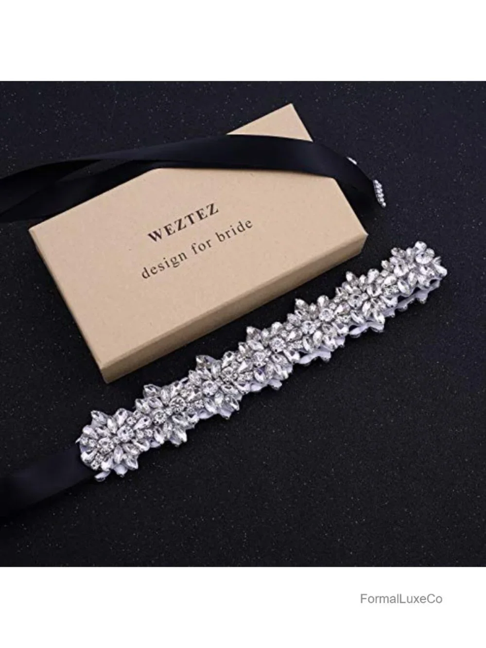 Handmade Crystal Rhinestone Sash Wedding Belt for Bride Dress